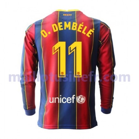 Maillot de Foot FC Barcelone Ousmane Dembele 11 Domicile 2020-21 Manches Longues Maillot de Foot FC Barcelone Ousmane Dembele 11 Domicile 2020-21 Manches Longues